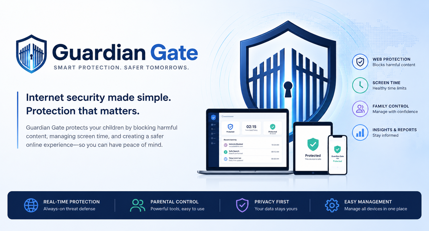 Guardian Gate home internet security appliance